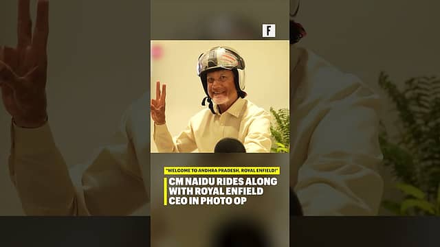 CM Naidu Rides Along with Royal Enfield CEO in Photo Op