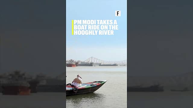 PM Modi takes a boat ride on the Hooghly river