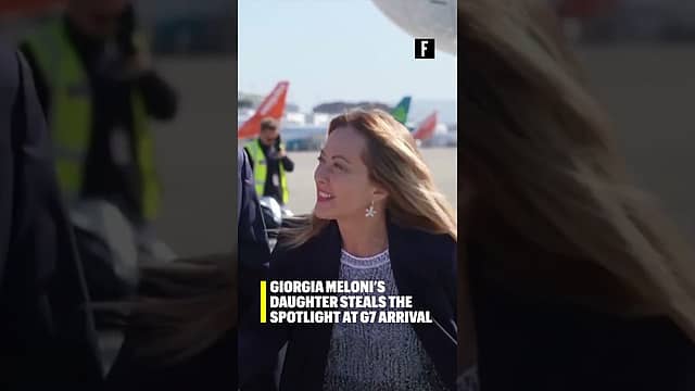 Giorgia Meloni’s Daughter Steals the Spotlight at G7 Arrival