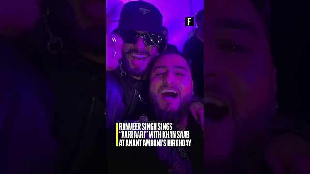 Ranveer Singh sings “Aari Aari” with Khan Saab at Anant Ambani's birthday