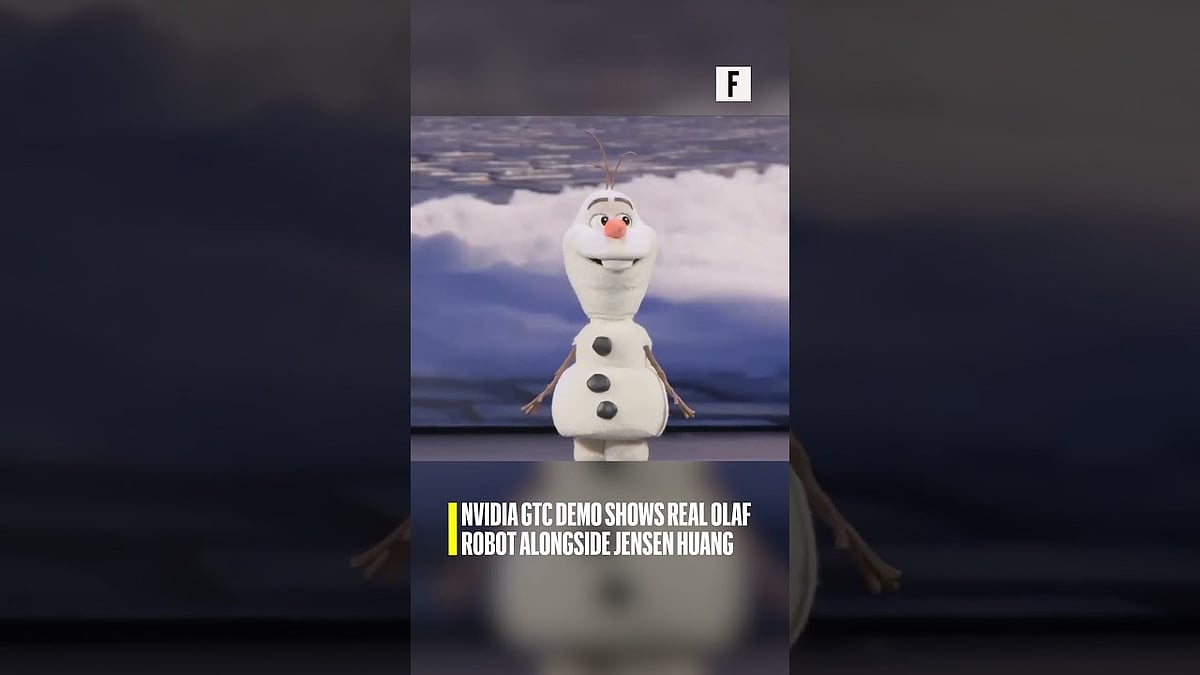 NVIDIA GTC demo shows real Olaf robot alongside Jensen Huang - Fortune ...
