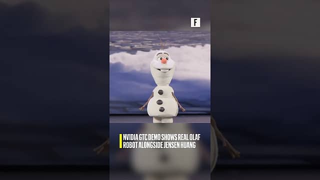 NVIDIA GTC demo shows real Olaf robot alongside Jensen Huang