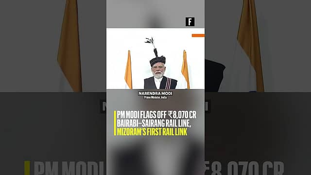 PM Modi flags off ₹8,070 cr Bairabi–Sairang rail line, Mizoram’s first rail link