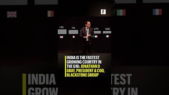 India is the fastest growing country in the G10 : Jonathan D Gray, President & COO, Blackstone Group