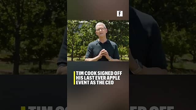 Tim Cook signed off his last ever Apple Event as the CEO