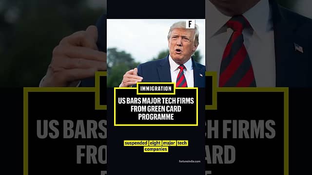 US Department of Labor bars major tech firms from green card programme #OneMinuteNews