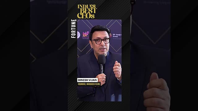 Fortune India Best CEOs 2025 | Dinesh Vijan, Founder of Maddock Films