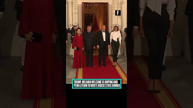Trump, Melania welcome Xi Jinping and Peng Liyuan to White House state dinner