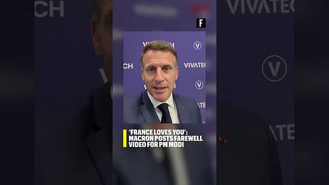 ‘France loves you’: Macron posts farewell video for PM Modi