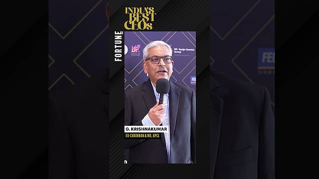 Fortune India Best CEOs 2025 | G. Krishnakumar, Former Chairman & MD, BPCL