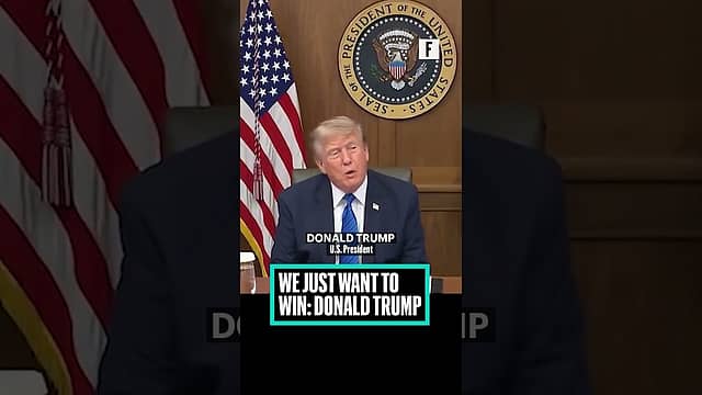 We just want to win: Donald Trump