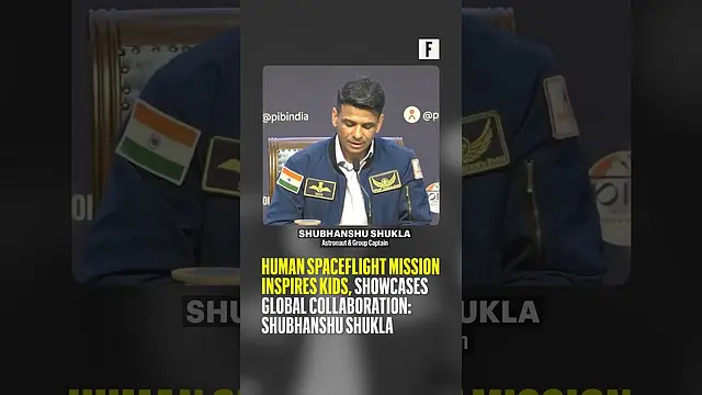 Human spaceflight mission inspires kids, showcases global collaboration: Shubhanshu Shukla