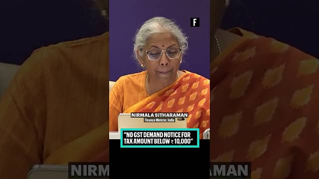 No GST demand notice for tax amount below Rs 10,000: Nirmala Sitharaman