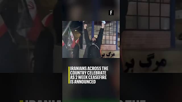 Iranians across the country celebrate as 2 week ceasefire is announced