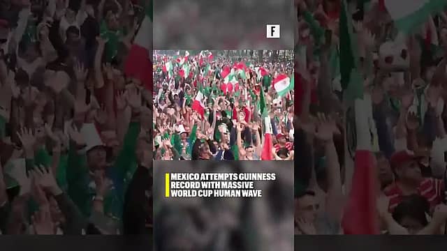 Mexico Attempts Guinness Record With Massive World Cup Human Wave