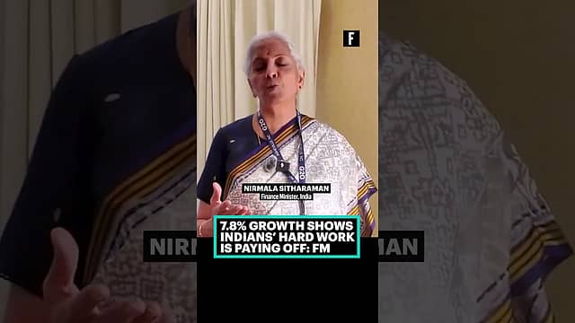 7.8% Growth Shows Indians’ Hard Work Is Paying Off: FM
