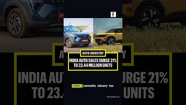 India auto sales surge 21% to 23.44 million units in January-September 2026 #OneMinuteNews