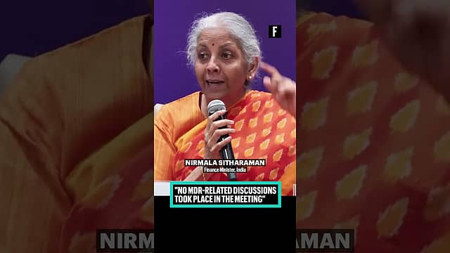 No MDR-related discussions took place in the meeting: FM Sitharaman