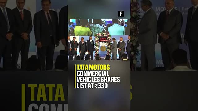 Tata Motors Commercial Vehicles shares list at ₹330