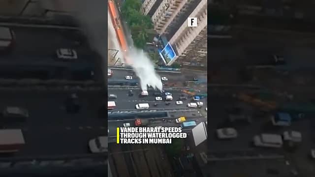 Vande Bharat Speeds Through Waterlogged Tracks in Mumbai