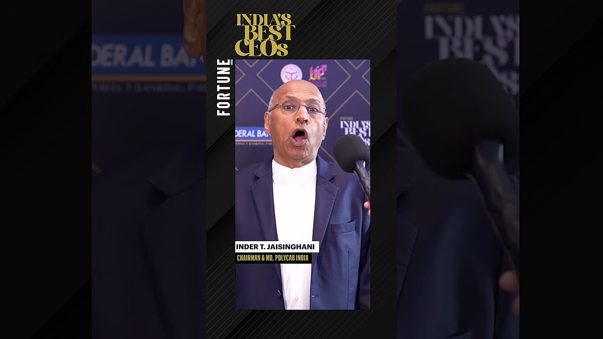 Fortune India's Best CEOs 2025 | Inder T. Jaisinghani, Chairman & MD ...
