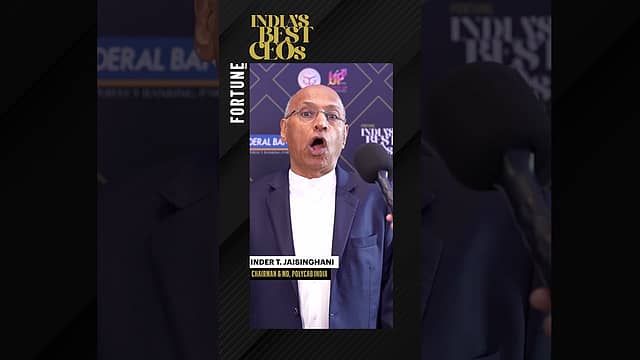 Fortune India's Best CEOs 2025 |  Inder T. Jaisinghani, Chairman & MD, Polycab India Limited