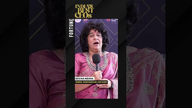 Fortune India Best CEOs 2025 | Devina Mehra, Founder, Chairperson & Managing Director, First Global