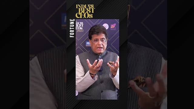 Fortune India Best CEOs 2025 | Piyush Goyal, Union Minister of Commerce & Industry