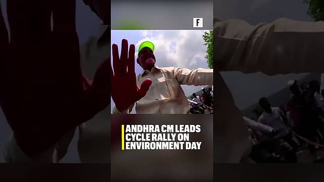 Andhra CM Leads Cycle Rally on Environment Day