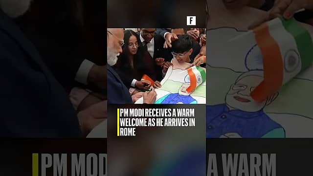 PM Modi receives a warm welcome as he arrives in Rome