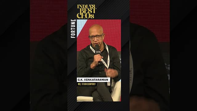 Fortune India's Best CEOs 2025 | CK Venkatraman, Managing Director, Titan Company