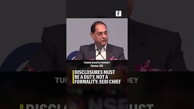 Disclosures must be a duty, not a formality: Sebi chief