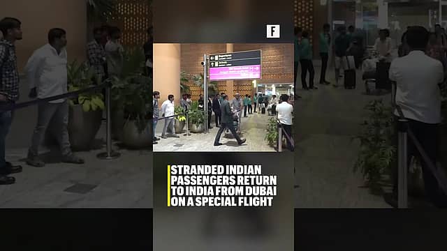 Stranded Indian passengers return to India from Dubai on a special flight
