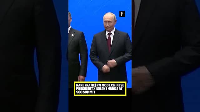 Rare Frame | PM Modi, Chinese President Xi Shake Hands at SCO Summit