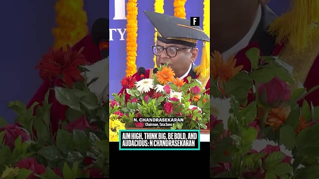 Aim high, think big, be bold, and audacious: N Chandrasekaran