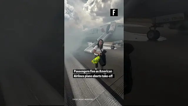 Denver scare: American Airlines Boeing 737 aborts takeoff after tire catches fire