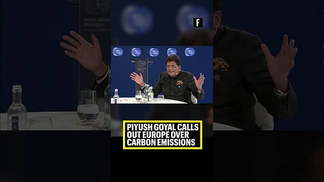 Piyush Goyal Calls Out Europe Over Carbon Emissions