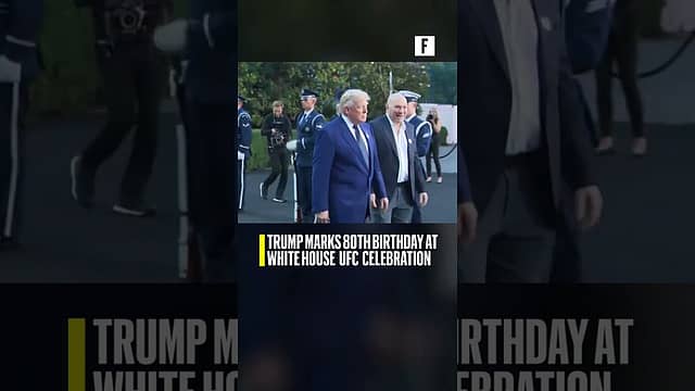 Trump marks 80th birthday at White House UFC celebration