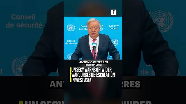 UN Secy warns of ‘wider war’, urges de-escalation in West Asia