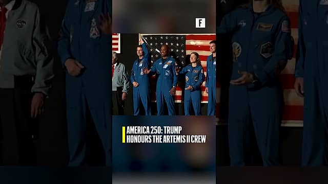 America 250: Trump honours the Artemis II crew