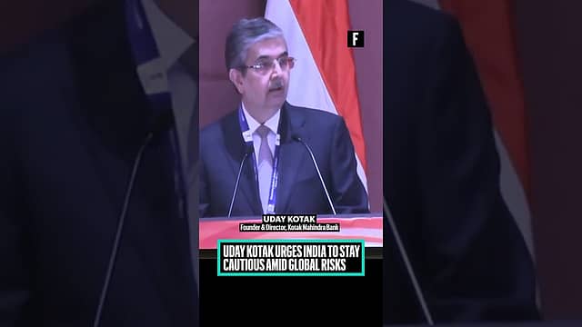 Uday Kotak urges India to stay cautious amid global risks