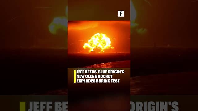 Jeff Bezos' Blue Origin's New Glenn rocket explodes during test
