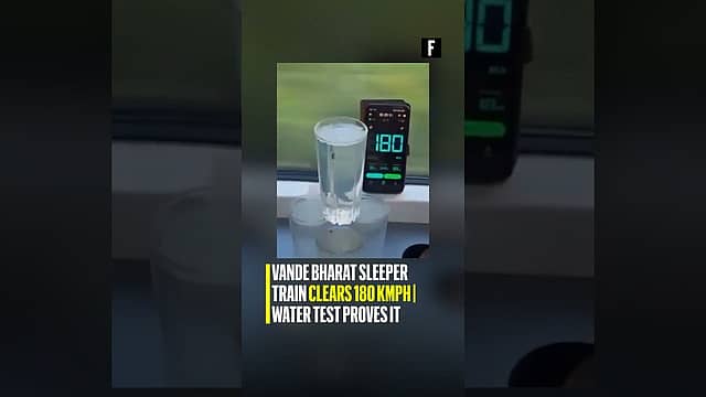 Vande Bharat Sleeper Train Clears 180 kmph | Water Test Proves It