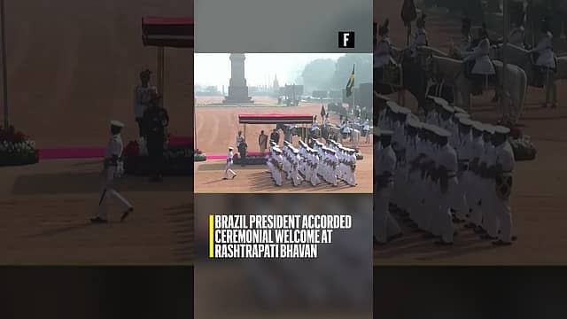 Brazil President accorded ceremonial welcome at Rashtrapati Bhavan
