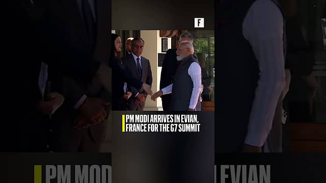PM Modi arrives in Evian, France for the G7 Summit