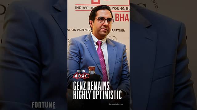 Fortune India: 40 Under 40 2026 | GenZ remains highly optimistic: Siddharth Shahani