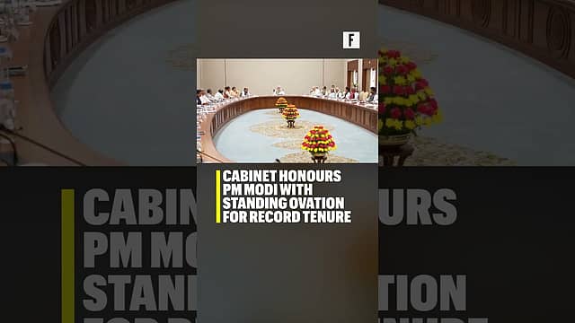 Cabinet honours PM Modi with standing ovation for record tenure