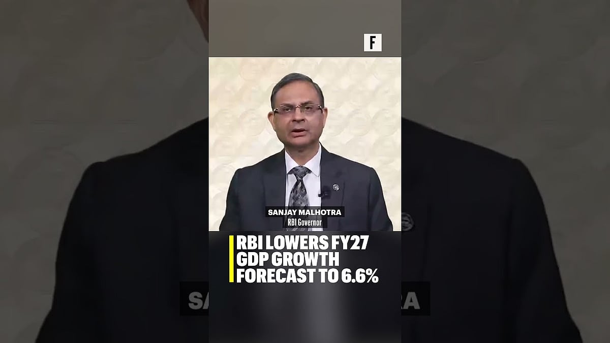 RBI lowers FY27 GDP growth forecast to 6.6% - Fortune India
