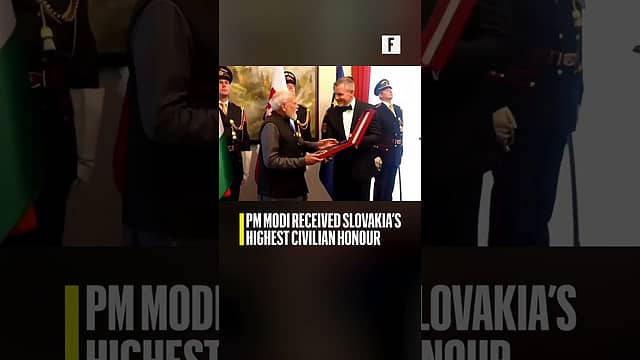 PM Modi received Slovakia’s highest civilian honour