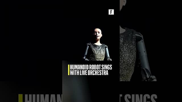 Humanoid robot sings with live orchestra